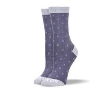 Women's Wedding Grey Small Polka Dots Socks