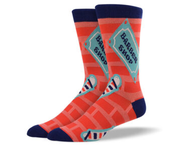 Mens Barber Shop Socks