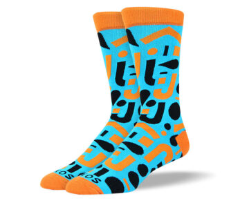 Men's Blue Cool Shape Socks