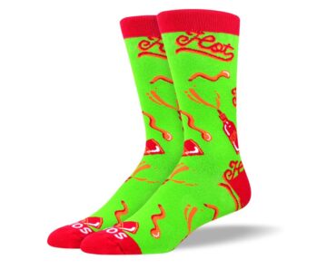Crazy Green Hot Sauce Socks