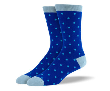 Men's Blue Polka Dots Socks