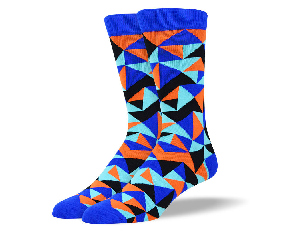 Men's Funky Blue Fashion Socks