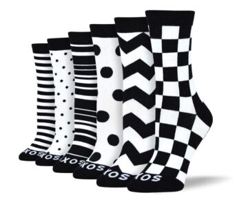 Women's High Quality Black & White Sock Bundle - 6 Pair