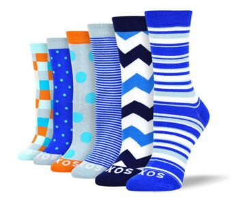 Women's Wild Blue Sock Bundle - 6 Pair