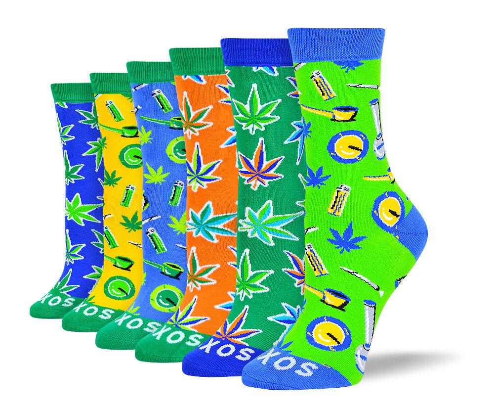 Women's Wedding Weed Sock Bundle - 6 Pair