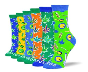 Women's Bold Weed Sock Bundle - 6 Pair
