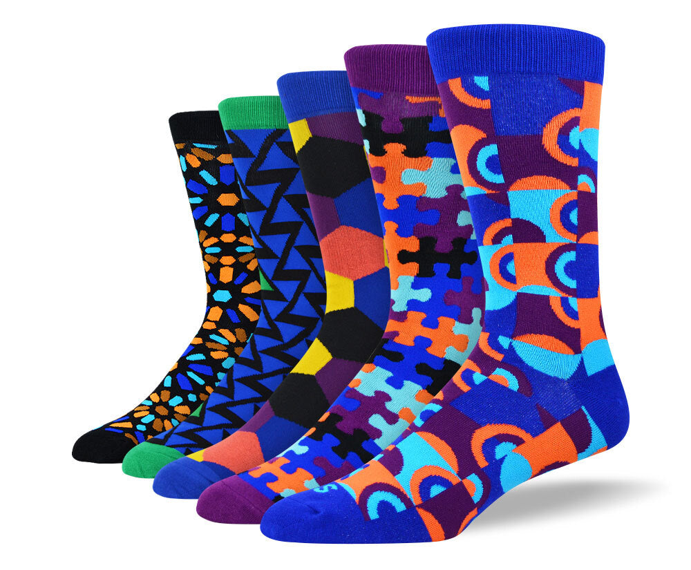 Mens Trendy Fun Socks Bundle