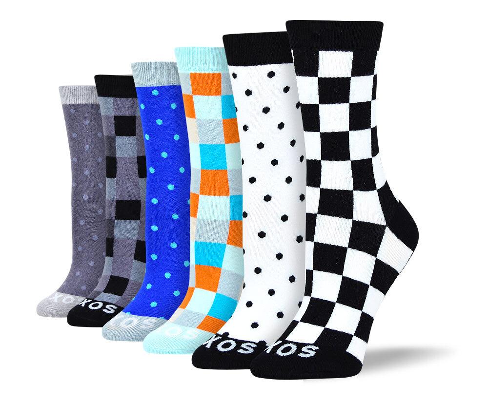 Women's Wild New Checkered & Polka Dot Bundle - 6 Pair