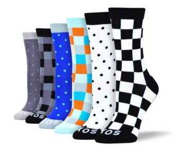 Women's Bold Fun Checkered & Polka Dot Bundle - 6 Pair